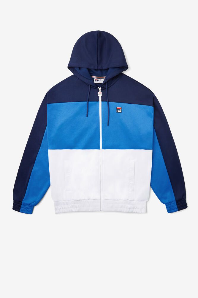 Fila Hoodie Sky Mens Blue - India JXM-841596